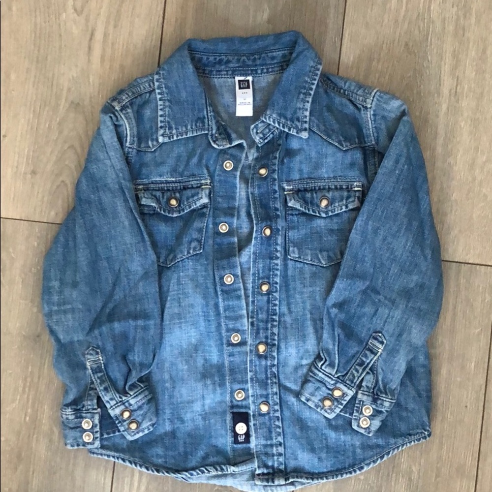 baby Gap denim button down